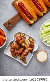 Bacon Wrapped Avocado, Game Day Appetizer, Super Bowl Food