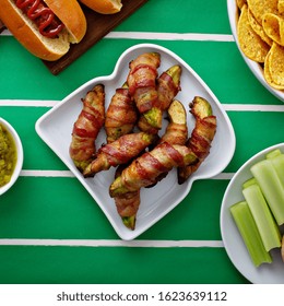 Bacon Wrapped Avocado, Game Day Appetizer, Super Bowl Food