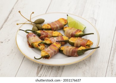 Bacon Wrapped Jalapeno Poppers, Party Appetizer