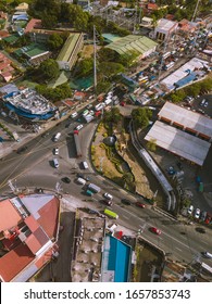 Bacoor, Cavite, Philippines: Feb 2020 - Aerial Of Intersection Of Tirona And Aguinaldo Highway 