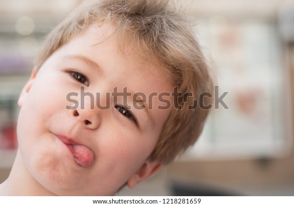 Bad Boy Little Child Stylish Haircut Stock Photo Edit Now 1218281659