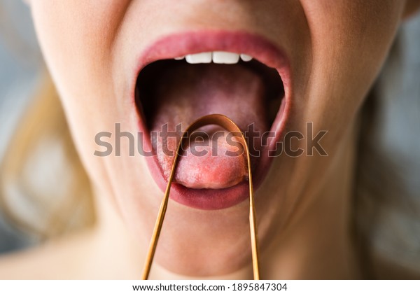 Bad Breath Tongue\
Scraper Or Brush Cleaner