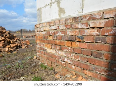 Bad Brick House Foundation Wall