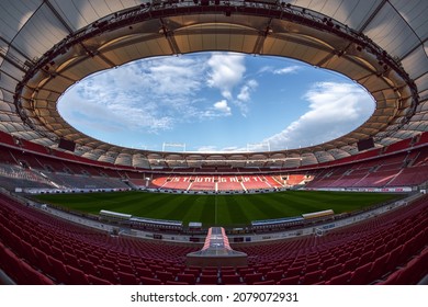 Bad Cannstatt, Germany - October 2021: Mercedes-Benz Arena, Home Stadium Of VFB Stuttgart