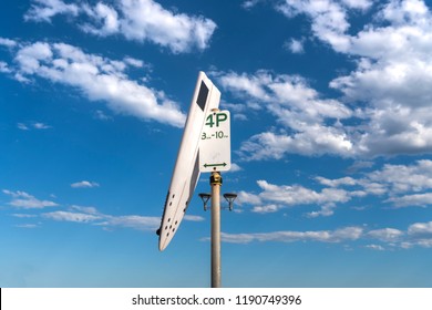 Bad Day, Broken Surfboard On A Parking Sign, Sydney Australia