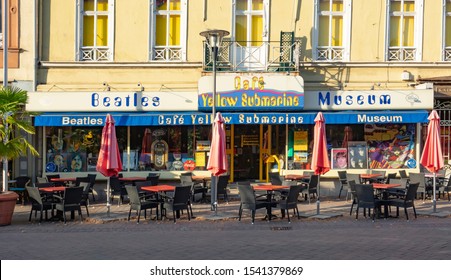 BAD EMS, GERMANY 2019 September, 2019: Cafe Yellow Submarine Beatles Museum