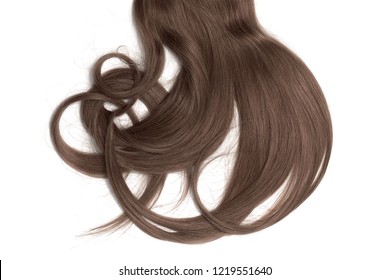 Bad Hair Day Concept. Long, Brown, Disheveled Ponytail