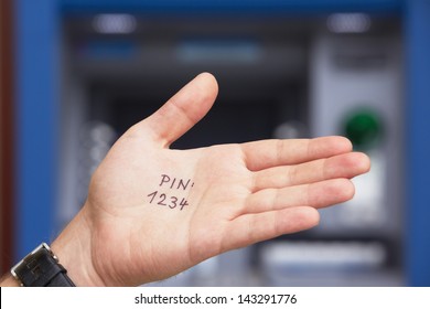 Bad idea - simple PIN code written on the palm