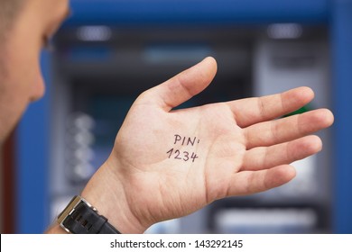 Bad idea - simple PIN code written on the palm