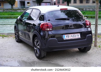 Bad Ischl,Germany-August 27,2021 : Citroën C3 Third generation is a supermini car (B-segment) produced by Citroën since	2016-present