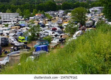 Bad Kissingen, Germany, 05/27/2016
Camping Area At The Abenteuer Allrad Offroad Vehicle Exhibition