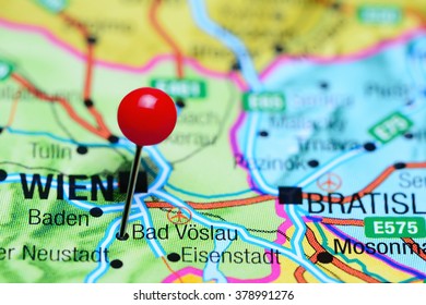 Bad Voeslau Pinned On Map Austria Stock Photo 378991276 | Shutterstock