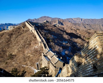 Badaling , China Great Wall In Winter