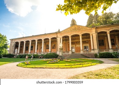 Baden-Baden, Baden-Württemberg/Germany - 06.19.2017: Public Garden In Baden-Baden 