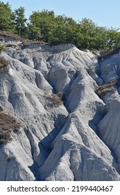 Badland Landscape In Marl (marl-limestone) Lithologies.