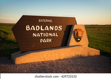 Badlands National Park Sign