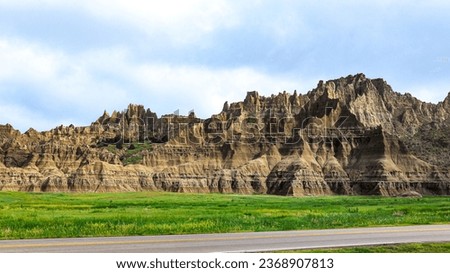 Badlands National Park Trails and Mountains
