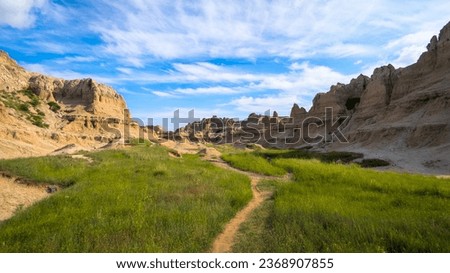 Badlands National Park Trails and Mountains
