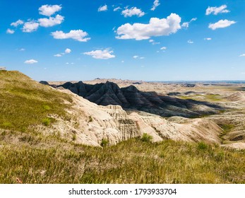 Badlands SD Clouds Creating Shadows