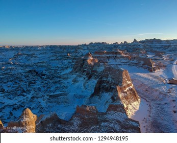 Badlands, SD At Sunset