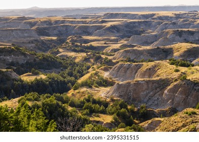 Badlands at Theodore Roosevelt National Park in Western North Dakota