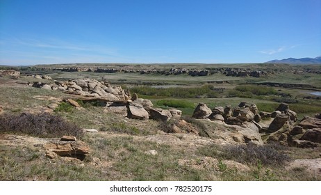 Badlands At Writing On Stone Provincial Park