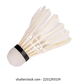 badminton ball isolated on white background.