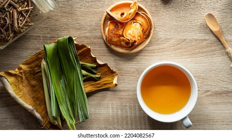 Bael Thai herbal tea.Thaior Asian healthy drink. - Shutterstock ID 2204082567