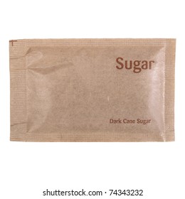 A Bag Of Brown Sugar - Isolated Over White Background