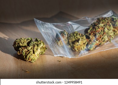 A Bag With Marijuana