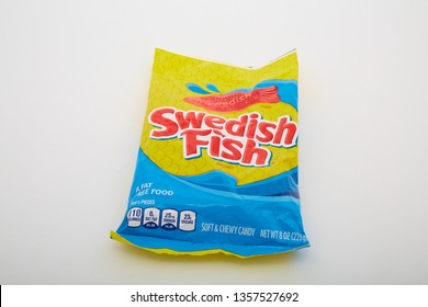 A Bag Of Swedish Fish Gunny Candy