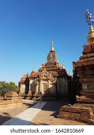 Bagan / Myanmar - December 14th 2019: Dhamma Ya Zi Ka Pagoda Was Built In 1196 During The Reign Of King Narapatisithu.