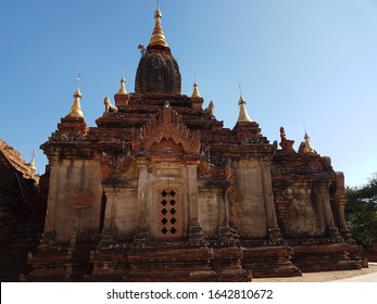 Bagan / Myanmar - December 14th 2019: Dhamma Ya Zi Ka Pagoda Was Built In 1196 During The Reign Of King Narapatisithu.