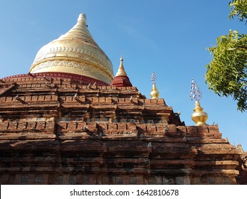 Bagan / Myanmar - December 14th 2019: Dhamma Ya Zi Ka Pagoda Was Built In 1196 During The Reign Of King Narapatisithu.