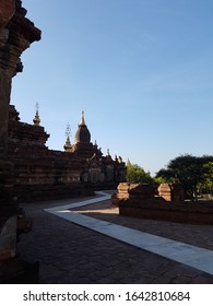 Bagan / Myanmar - December 14th 2019: Dhamma Ya Zi Ka Pagoda Was Built In 1196 During The Reign Of King Narapatisithu.