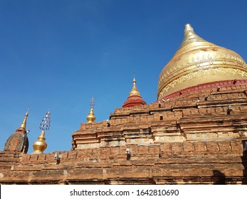 Bagan / Myanmar - December 14th 2019: Dhamma Ya Zi Ka Pagoda Was Built In 1196 During The Reign Of King Narapatisithu.