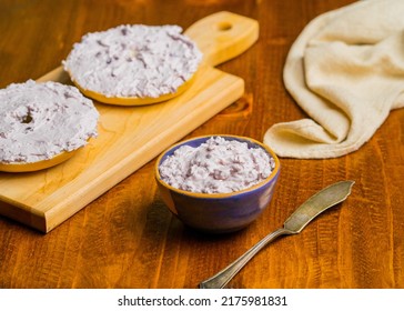 Bagel With Blueberry Cream Cheese