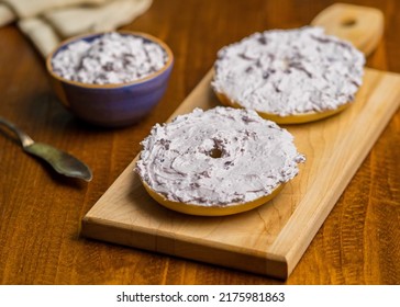 Bagel With Blueberry Cream Cheese