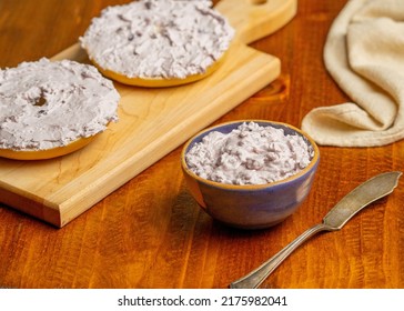 Bagel With Blueberry Cream Cheese