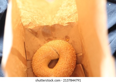 Bagels In A Brown Paper Bag.