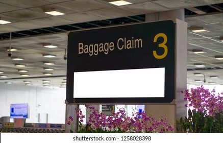 Baggage Claim Area In The Airport.