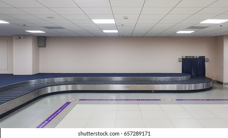 Baggage Conveyor Belt At The Airport