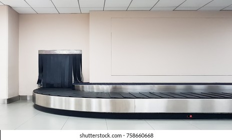Baggage conveyor belt at the airport
