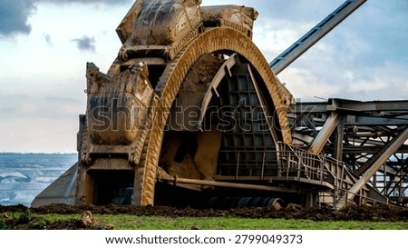 Bagger 293 - Mining Excavator Machine In Brown Coal Mine heavy machine