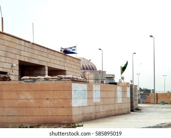 BAGHDAD, IRAQ - CIRCA 2005: Private Security Companies Occupying Villas On A Former Baath Party Facility In Baghdad