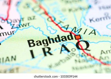 Baghdad Iraq On Map 260nw 1033039144 