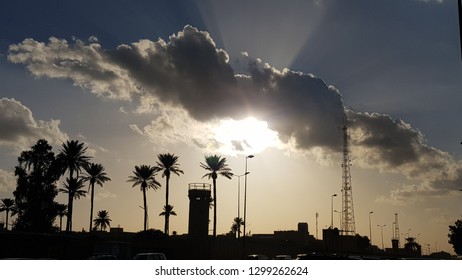 Baghdad Iraq Sun Above Embassy 