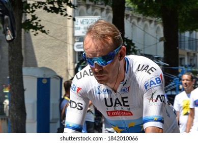 Bagneres De Luchon, France - July 25, 2018: European Champion Alexander Kristoff From Norway