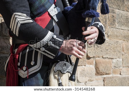 Bagpipe player