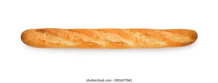 Baguette Long French Bread Isolated On Stock Photo 1901477041 ...